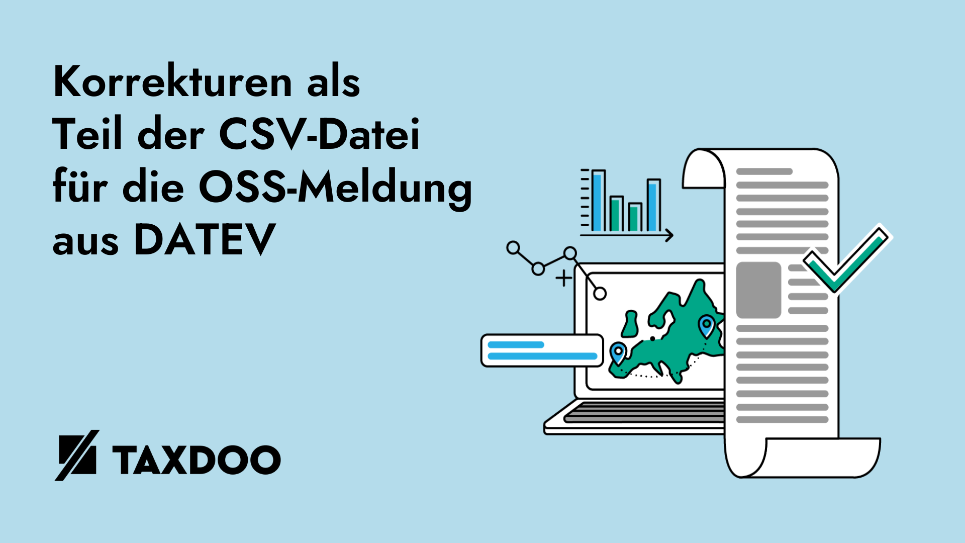 Korrekturen als Teil der CSV-Datei für die OSS-Meldung aus DATEV